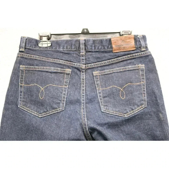 Women's Ralph Lauren Classic Midcalf Blue Jeans-Size 6-Dark Wash - Picture 6 of 6